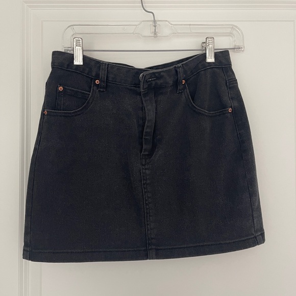 Glassons Black Denim Skirt - Picture 1 of 3